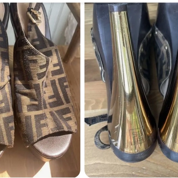 FENDI zucca print Platform heel (39) - Picture 9 of 9